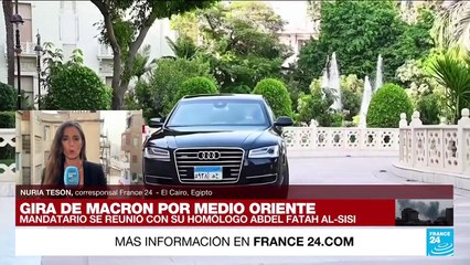 Informe desde El Cairo: el presidente francés se reunió con su homólogo egipcio