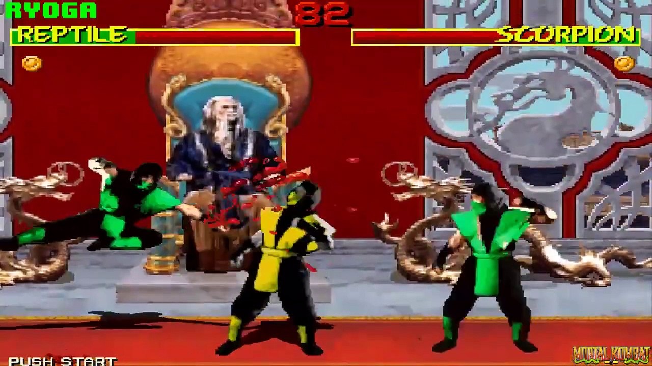 MORTAL KOMBAT 1 REMAKE (MUGEN) - PC LONGPLAY - Play as Reptile (Complete Playthrough)