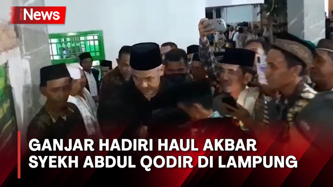 Momen Bacapres Perindo Ganjar Hadiri Haul Akbar Syekh Abdul Qodir di Lampung