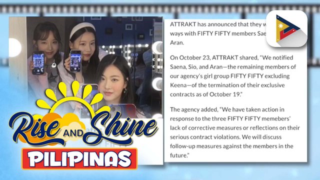 TALK BIZ | K-pop group na FIFTY FIFTY, terminated na ang kontrata sa kanilang agency na ATTRAKT