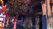 Incendie dans le Gueive Han historique à Beyoğlu : le rez-de-chaussée a pris feu