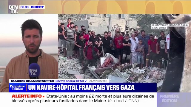 Le Tonnerre , un navire-hôpital français, envoyé vers Gaza pour soutenir les hôpitaux débordés