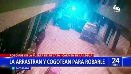 Carmen de la Legua: extranjeros cogotean a anciana para robarle su cartera