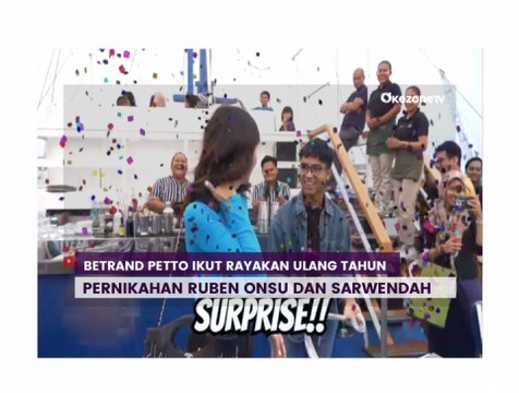 Ruben Onsu Kejutkan Sarwendah dalam Perayaan Ultah Pernikahan ke-10, Begini Reaksi Betrand Petto