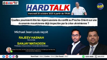 HardTalk  Quelles pourraient être les répercussions du conflit au Proche-Orient sur une économie mauricienne déjà impactée par la crise ukrainienne ?