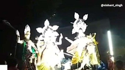 पटना: नम आंखों से मां दुर्गा की प्रतिमाओं का हुआ विसर्जन, अगले साल फिर आने का दिया नेवता