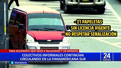 Panamericana Sur: colectivos continúan operando con total impunidad