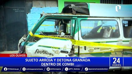 Los Olivos: vecinos piden mayor presencia policial tras lanzamiento de explosivo en combi