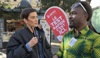 VIH-Sida : Cristina Cordula, une marraine de AIDES en or pour les militants marseillais