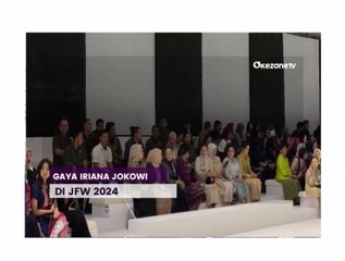Intip Gaya Elegan Iriana Joko Widodo di Jakarta Fashion Week 2024