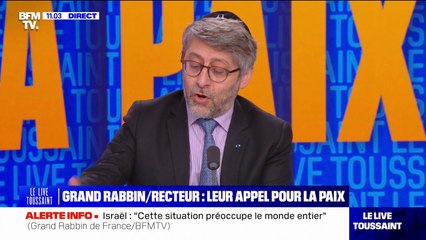 Israël: "Ce qui se passe là-bas ouvre l'antisémitisme", réagit le grand rabbin de France