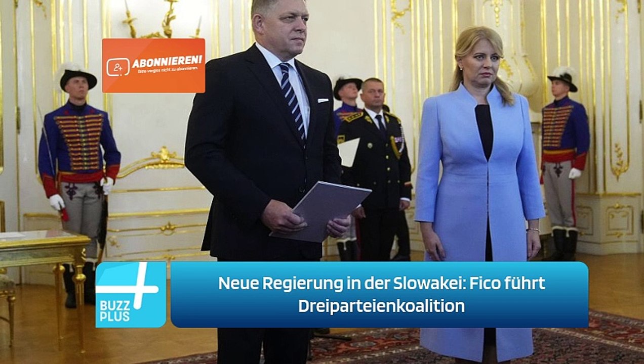 Neue Regierung in der Slowakei: Fico führt Dreiparteienkoalition