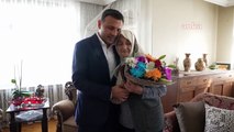 Özgür Çelik, président provincial du CHP d'Istanbul, a rendu visite à Neriman Odabaş, 92 ans