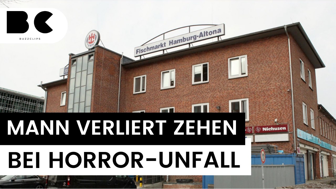Horror-Unfall auf Hamburger Fischmarkt: Mann verliert mehrere Zehen