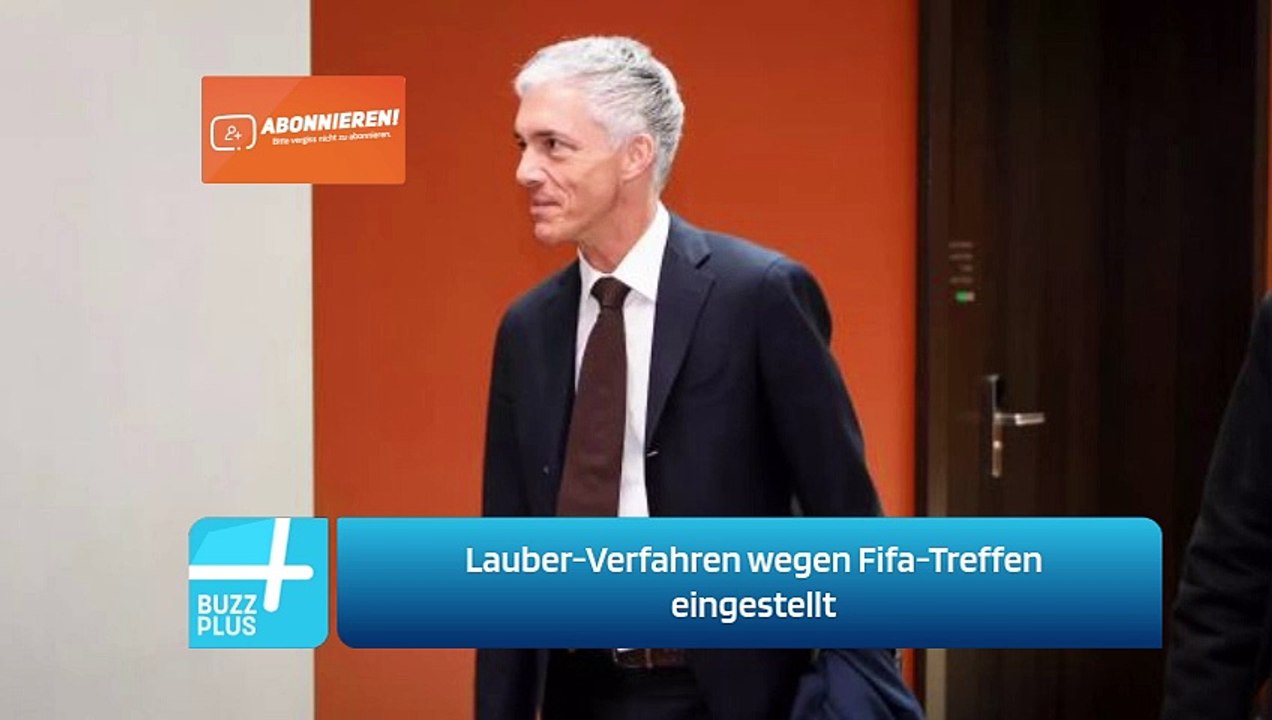 Lauber-Verfahren wegen Fifa-Treffen eingestellt