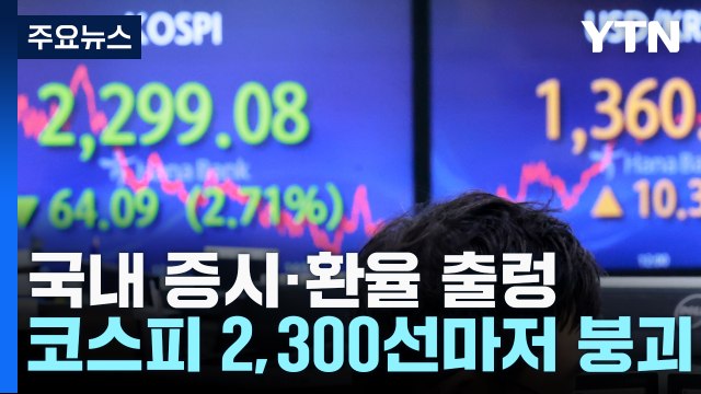 코스피 2,300선 붕괴...코스닥 급락·환율 급등 / YTN