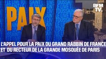 Israël: l'appel pour la paix du grand rabbin de France et du recteur de la Grande mosquée de Paris