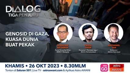 Dialog Tiga Penjuru: Genosid di Gaza, kuasa dunia buat pekak