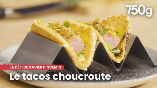 Le tacos choucroute avec des produits Le Porc Français va vous régaler ! | 750g