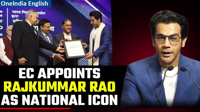 Rajkummar Rao appointed National Icon by EC ahead of polls to encourage the voters | Oneindia News
