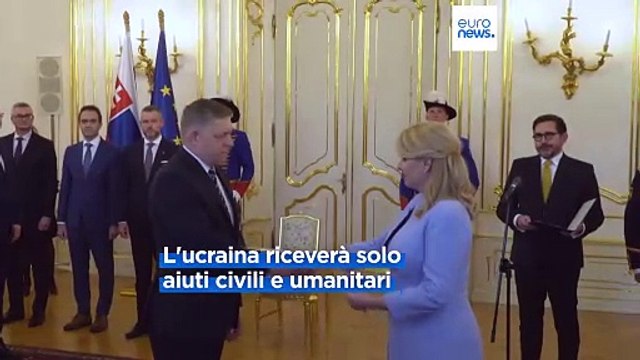 La Slovacchia annuncia l'arresto degli aiuti militari in Ucraina