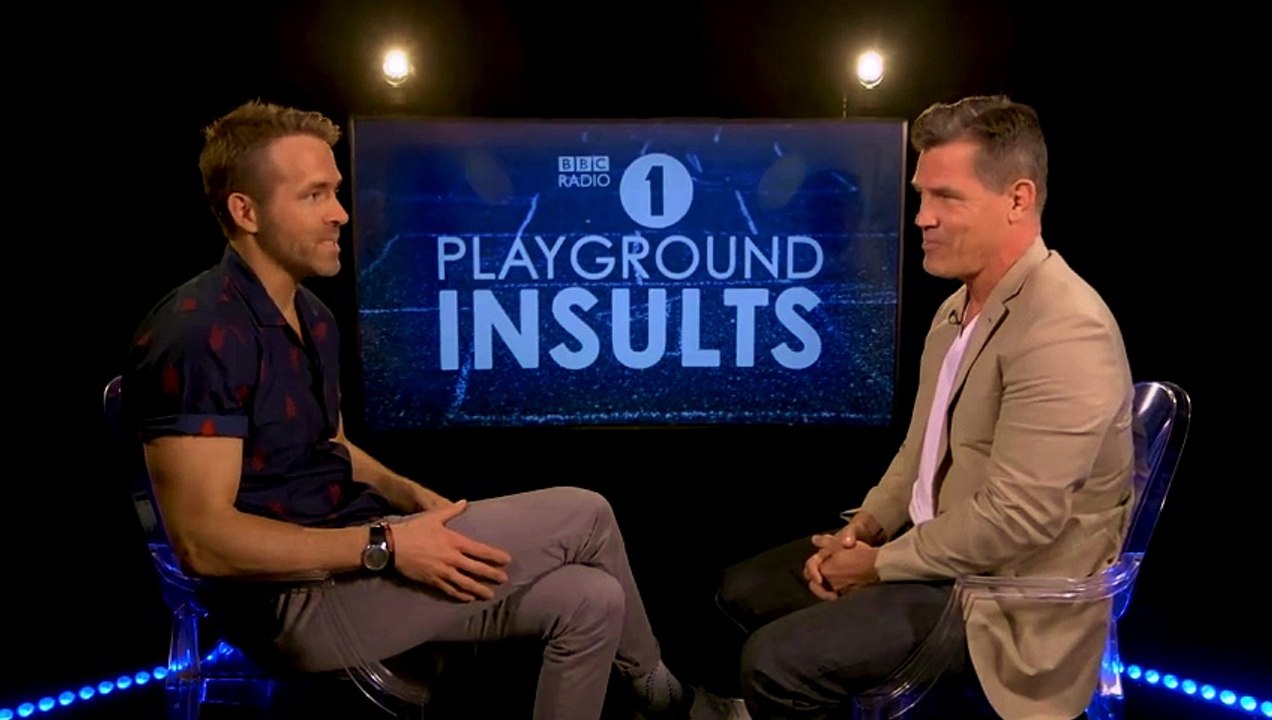 Ryan Reynolds And Josh Brolin Insult Each Other Contains Strong Language Video Dailymotion 