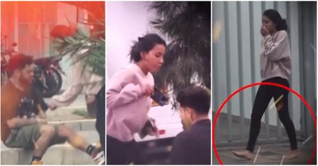 Bryan Torres patea a Samahara Lobatón