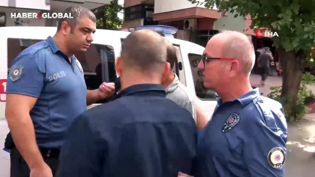 İcra memurunu karşısında gören kiracı, benzin bidonuyla tahliyeyi engellemeye çalıştı