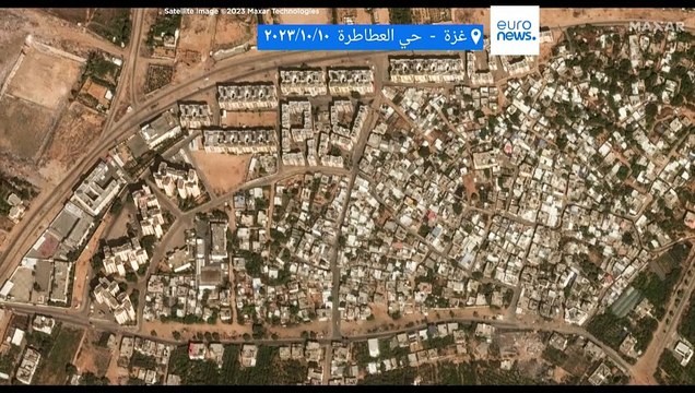 شاهد: الأقمار الصناعية تكشف الدمار الكارثي الذي ألحقه القصف الإسرائيلي بمدن غزة