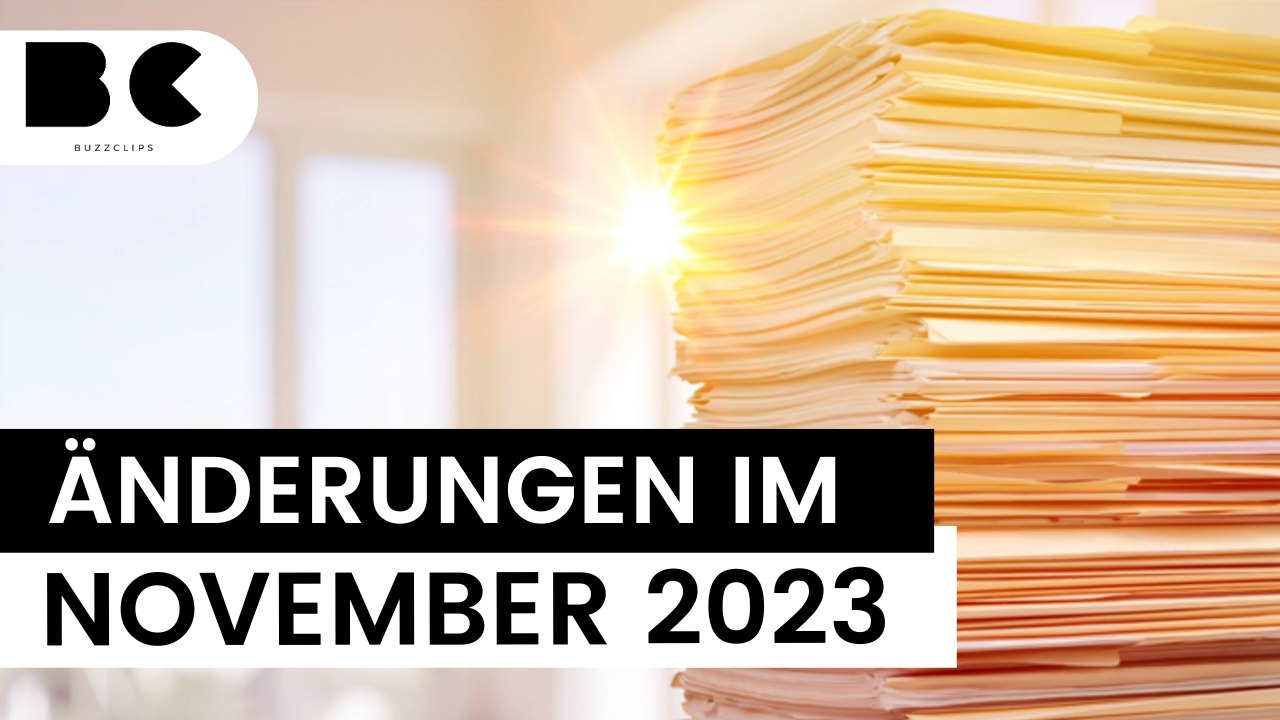 Diese Änderungen gibt es im november 2023