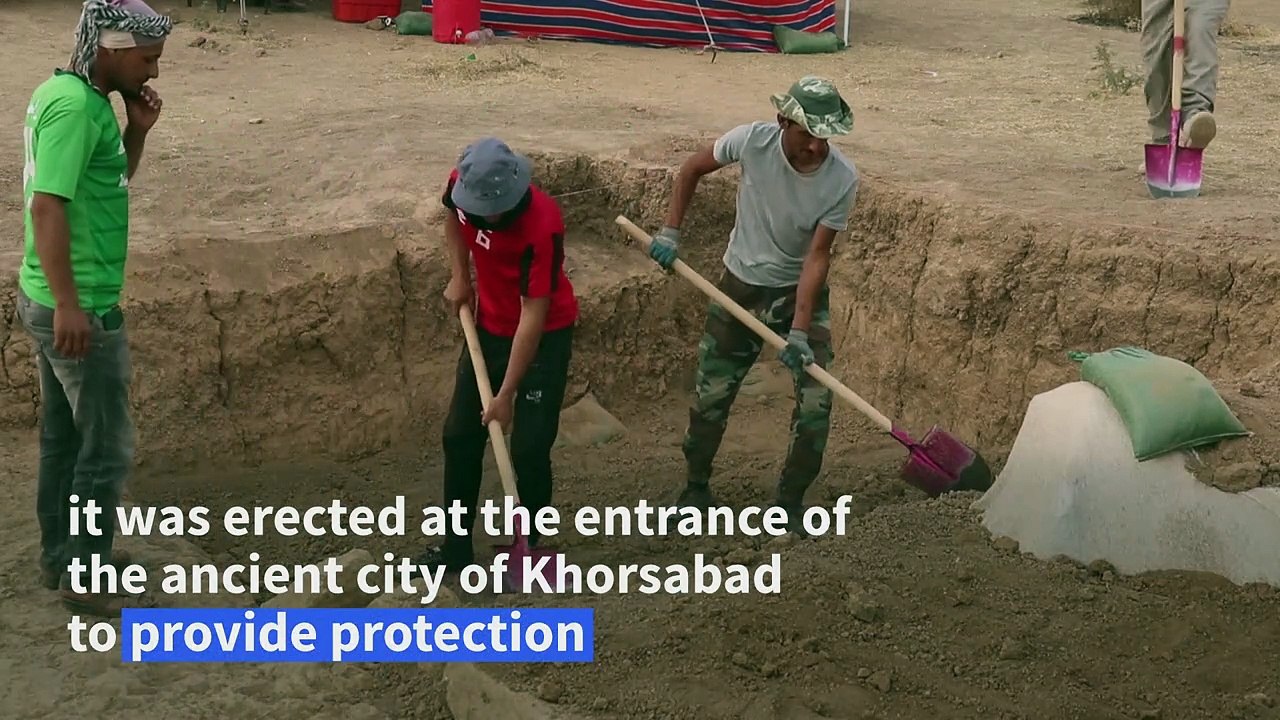 Iraq dig unearths 2,700-year-old winged sculpture largely intact