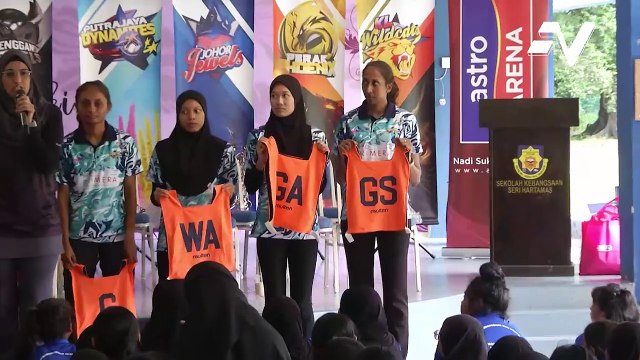 Klinik NSL beri pendedahan bola jaring kepada pelajar sekolah dengan SK Sri Hartamas jadi venue bagi pasukan Putrajaya Dynamites