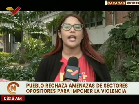 Venezolanos rechazan de manera categórica amenazas de sectores opositores que imponen la violencia