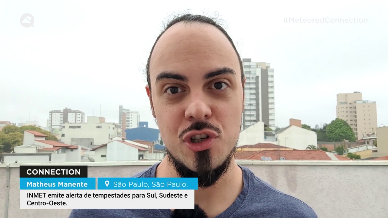 INMET emite alerta de tempestades para Sul, Sud...