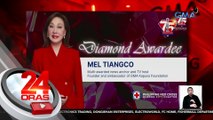 GMA Kapuso Foundation Ambassador & Special Adviser Mel Tiangco, ginawaran ng diamond award ng PHL Red Cross QC Chapter | 24 Oras