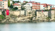 Amasra Kalesi'nin surlarında temizlik tamamlandı