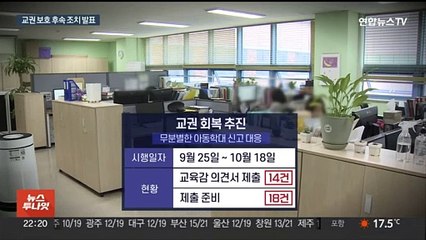 교사 상대 '아동학대 신고' 여전…교육감 의견서 30여 건