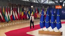 Consiglio Ue, la Presidente della Commissione von der Leyen arriva al vertice