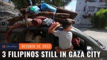 3 Filipinos remain in Gaza City; 1 still feared a Hamas hostage