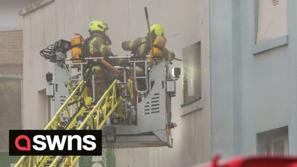 Shoppers flee in terror after "monster blaze" erupts in Leicester city centre