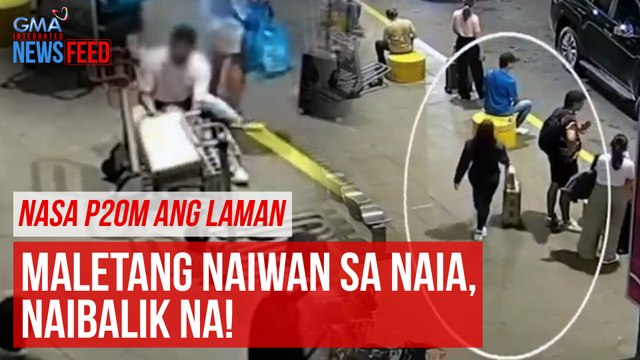 NASA P20M ANG LAMAN - Maletang naiwan sa NAIA, naibalik na! | GMA Integrated Newsfeed