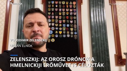 Zelenszkij szerint az oroszok a hmelnickiji atomerőművet is célba vették