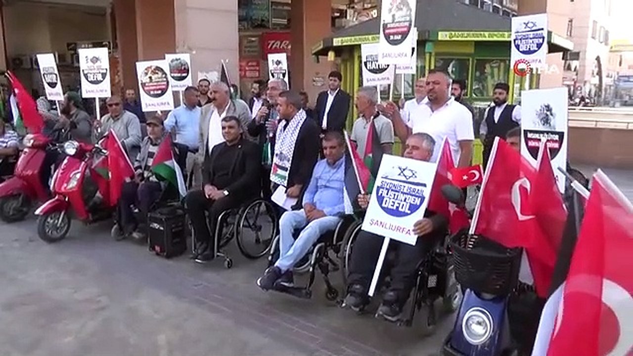 Les associations de personnes handicapées de Şanlıurfa ont condamné les attaques israéliennes contre Gaza