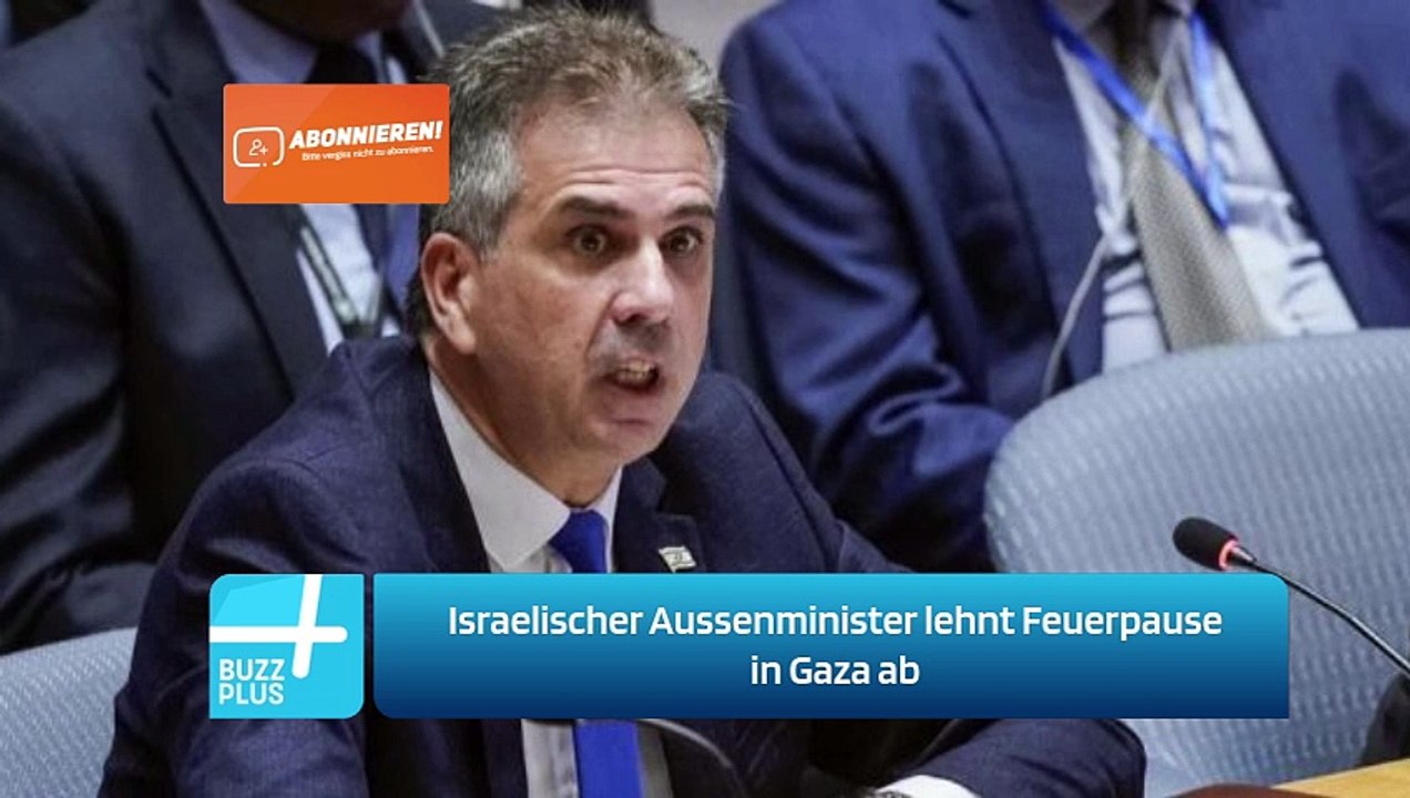 Israelischer Aussenminister lehnt Feuerpause in Gaza ab