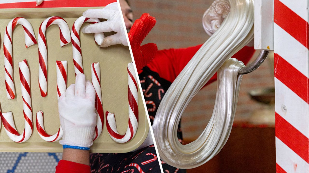 How Handmade Candy Canes Are Made Every Year video Dailymotion