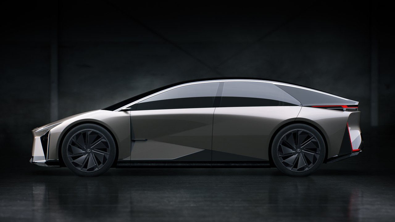 Lexus präsentiert das Elektroauto der Zukunft auf einer Messe in Japan; schauen Sie mal