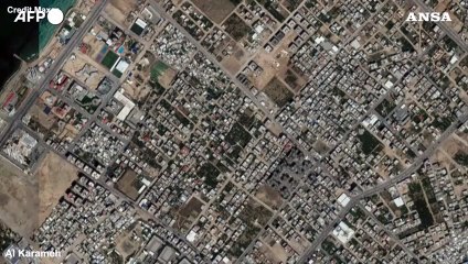 Download Video: Gaza, le immagini satellitari della distruzione dopo i bombardamenti israeliani