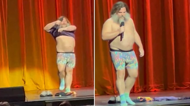 Watch: Jack Black strips off and sings Taylor Swift at Sag-Aftra fundraiser