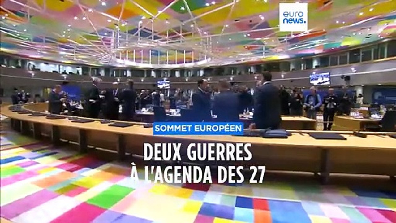 Sommet européen : les 27 cherchent une position commune pour répondre aux deux guerres en cours