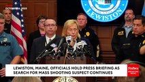 Lewiston, Maine Officials Give Update As Manhunt Continues For Mass Shooting Suspect